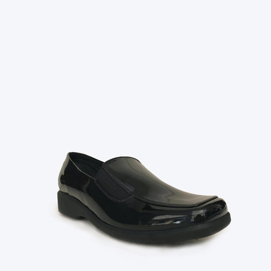 Zapato Dama  Charol Mocasin NT0270  punta Cuadrada tacon corrido . PRECIO SIN IVA