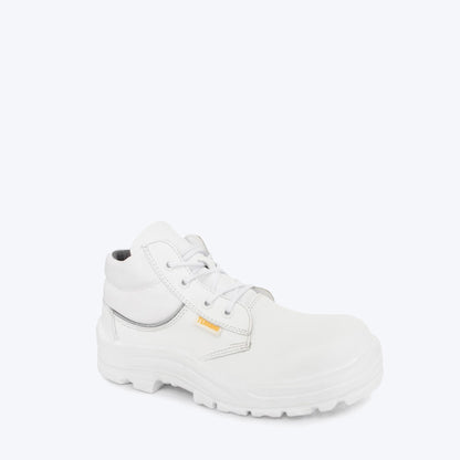 Bota Industrial Cuero 4550 Olimpo Blanca con Puntera Composite. PRECIO SIN IVA